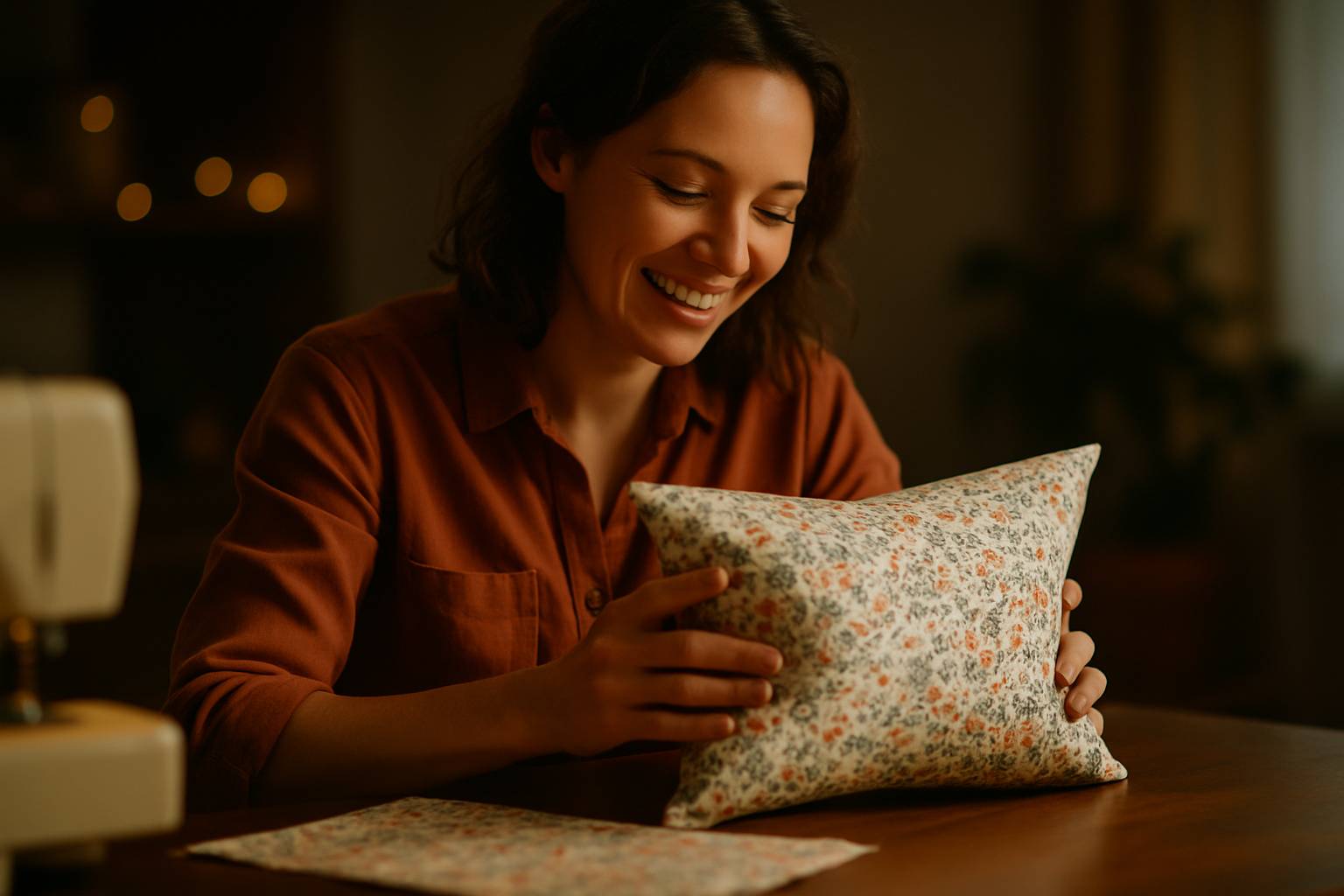 Transformer un coupon de tissu en coussin en 3 étapes simples et joyeuses